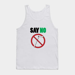 Say No To Straws Funny Environmental Friendly Tank Top